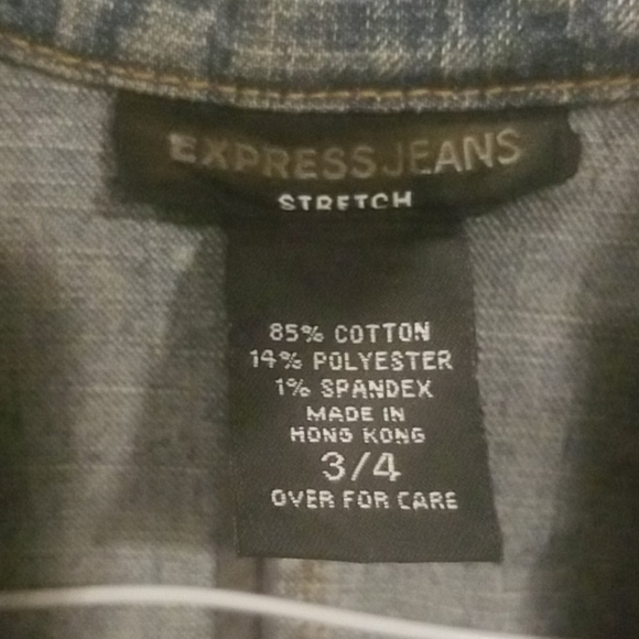 EXPRESS JEANS Stretch jacket size 3/4 - Picture 2 of 6